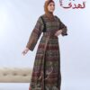 ⁦ثوب النسائي المطرز بالكامل باكمام مصنوعة بقماش الصاية الفاخر⁩ - الصورة ⁦5⁩